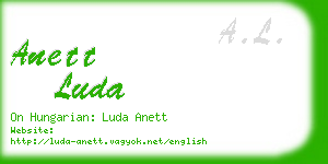 anett luda business card